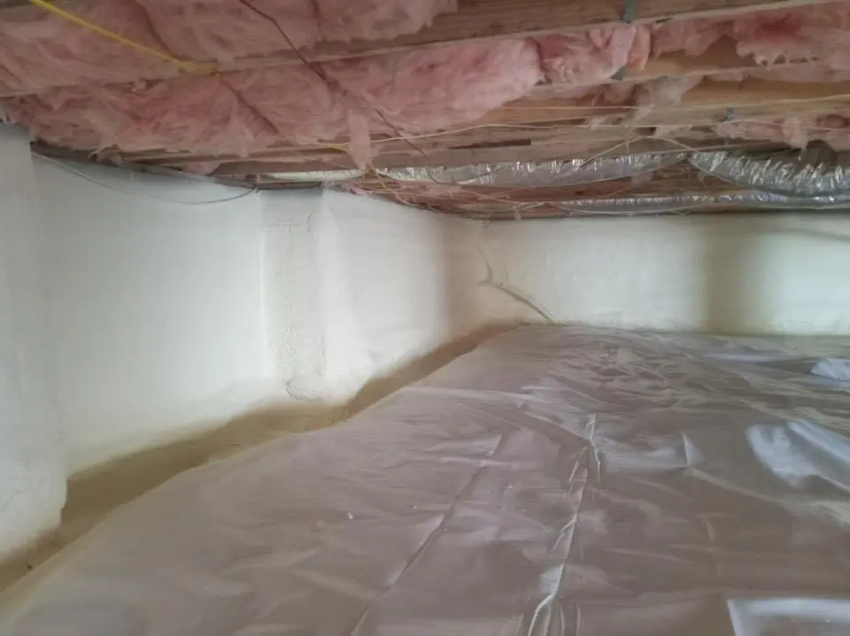 Crawl space encapsulation with closed-cell spray foam for Attic Insulation in Fort Valley